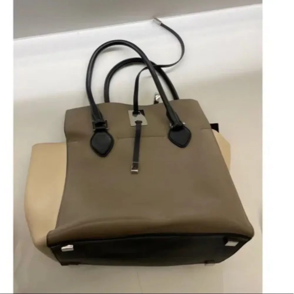 Michael Kors MIRANDA TOTE Tan Deerskin Luggage Calf Leather Large Tote - Picture 2 of 3